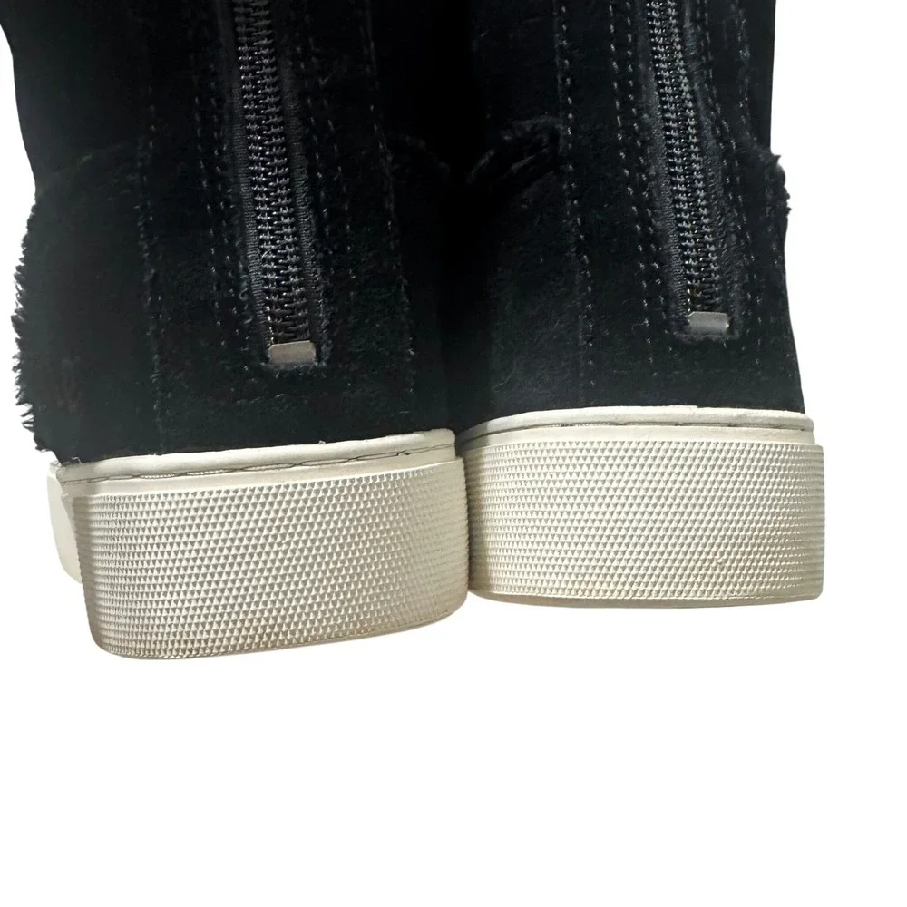 UGG Nuray Platform Sneaker Booties 9 Womens Black Suede High Top